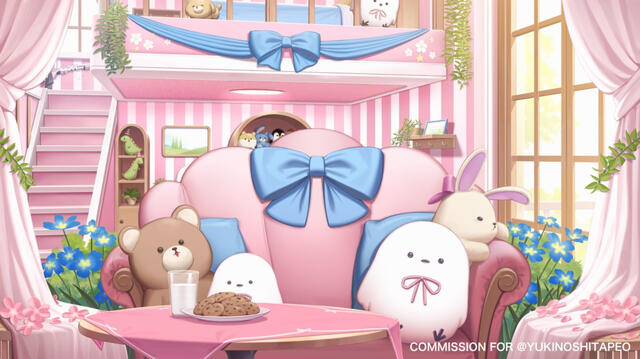 Yukinoshita Peo's Room Background