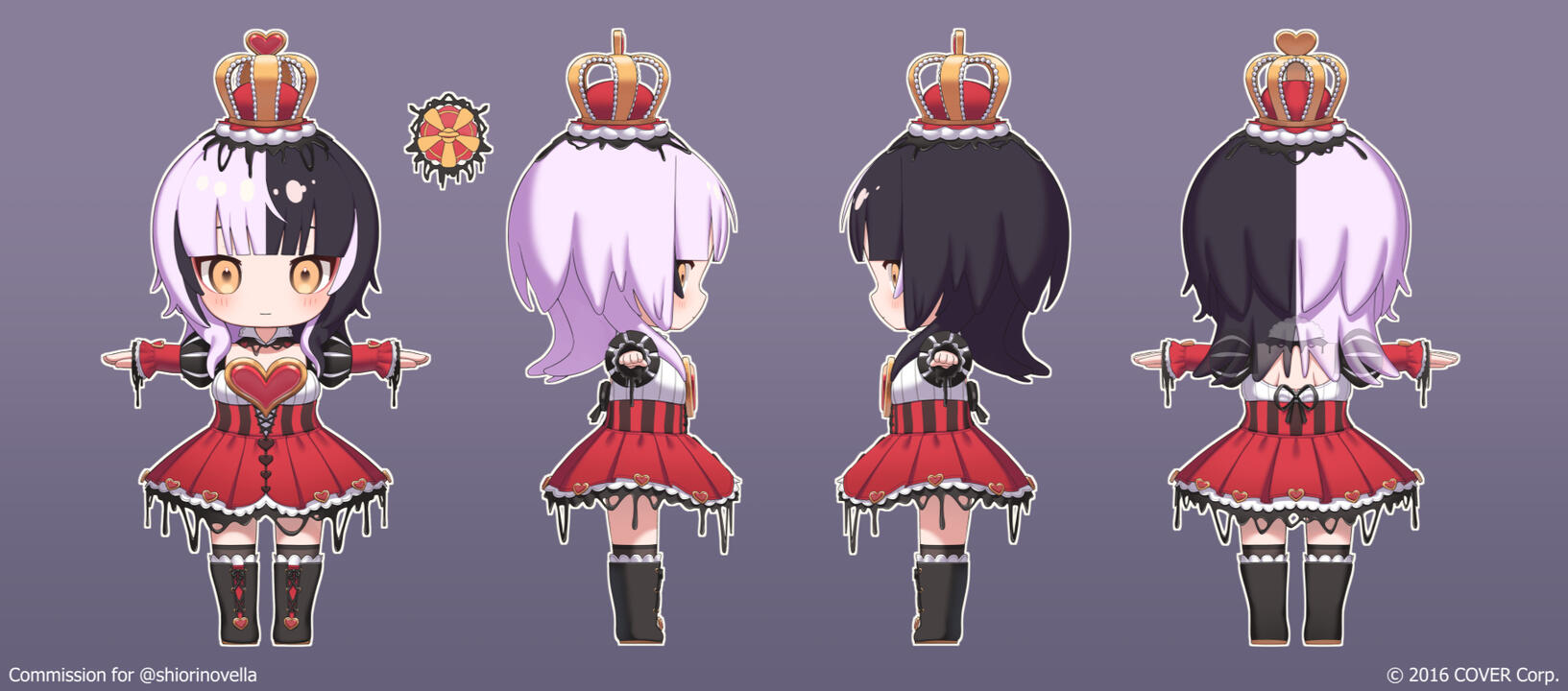 Shiori Novella's 3D Chibi Valentine's Outfit Design